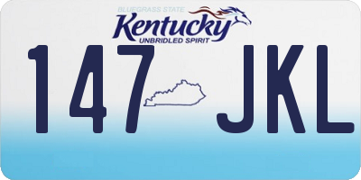 KY license plate 147JKL