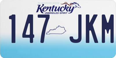 KY license plate 147JKM