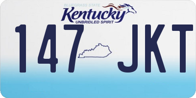 KY license plate 147JKT