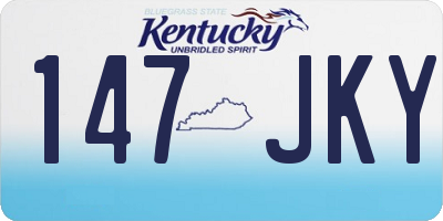 KY license plate 147JKY