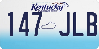 KY license plate 147JLB