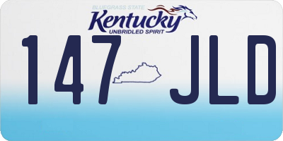 KY license plate 147JLD