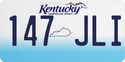 KY license plate 147JLI