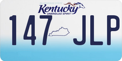 KY license plate 147JLP