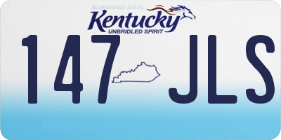 KY license plate 147JLS