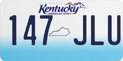 KY license plate 147JLU