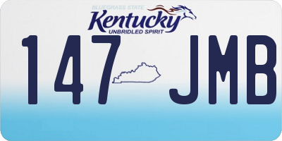KY license plate 147JMB