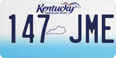 KY license plate 147JME
