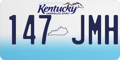 KY license plate 147JMH