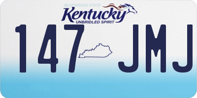 KY license plate 147JMJ