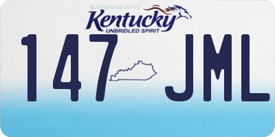KY license plate 147JML