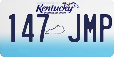 KY license plate 147JMP
