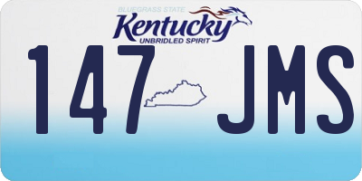 KY license plate 147JMS