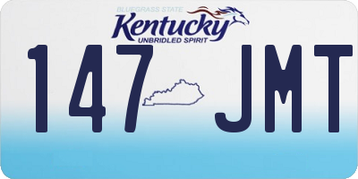 KY license plate 147JMT