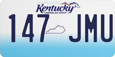 KY license plate 147JMU