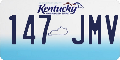 KY license plate 147JMV