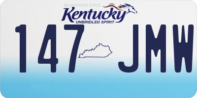 KY license plate 147JMW