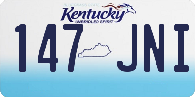 KY license plate 147JNI