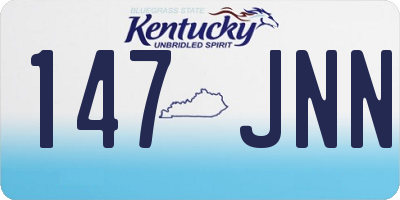 KY license plate 147JNN