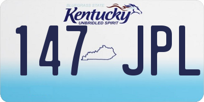 KY license plate 147JPL