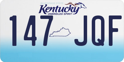 KY license plate 147JQF