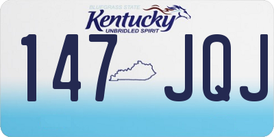 KY license plate 147JQJ