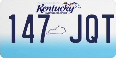 KY license plate 147JQT