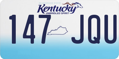 KY license plate 147JQU