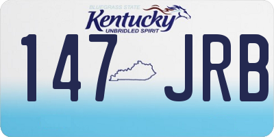 KY license plate 147JRB