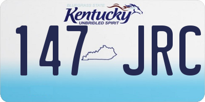 KY license plate 147JRC