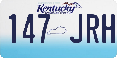KY license plate 147JRH