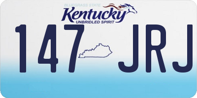 KY license plate 147JRJ