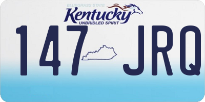 KY license plate 147JRQ