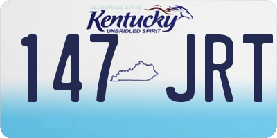 KY license plate 147JRT