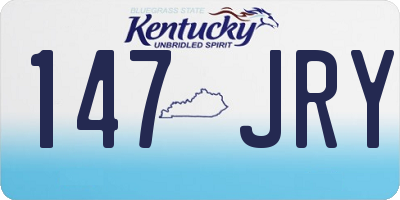 KY license plate 147JRY