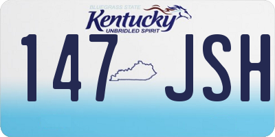 KY license plate 147JSH