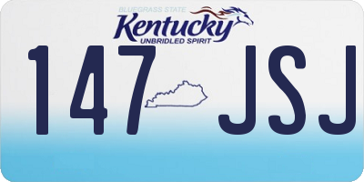 KY license plate 147JSJ