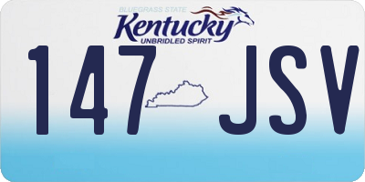 KY license plate 147JSV