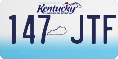 KY license plate 147JTF
