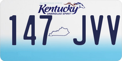 KY license plate 147JVV