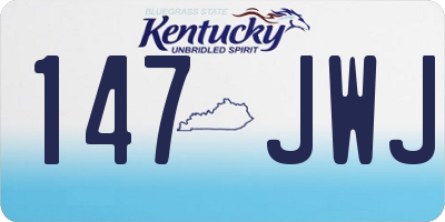 KY license plate 147JWJ
