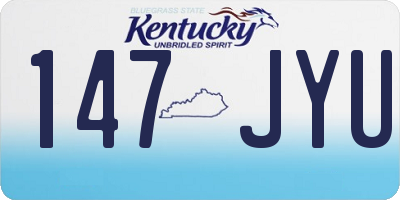 KY license plate 147JYU