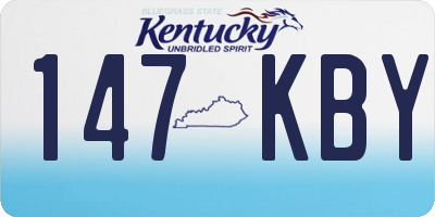 KY license plate 147KBY
