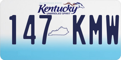 KY license plate 147KMW