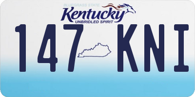 KY license plate 147KNI