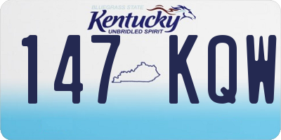 KY license plate 147KQW