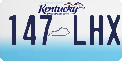 KY license plate 147LHX