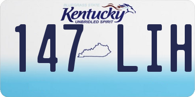 KY license plate 147LIH