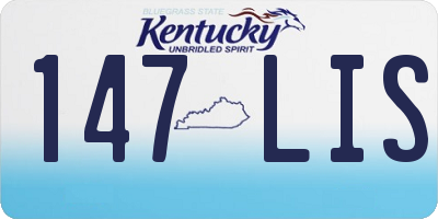KY license plate 147LIS
