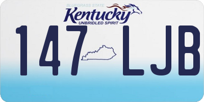 KY license plate 147LJB